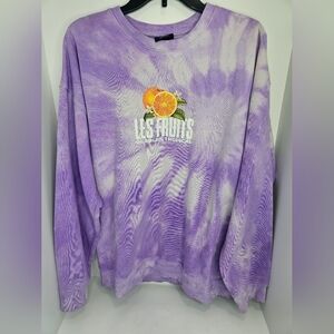 H&M Purple Tie-Dye Sweatshirt